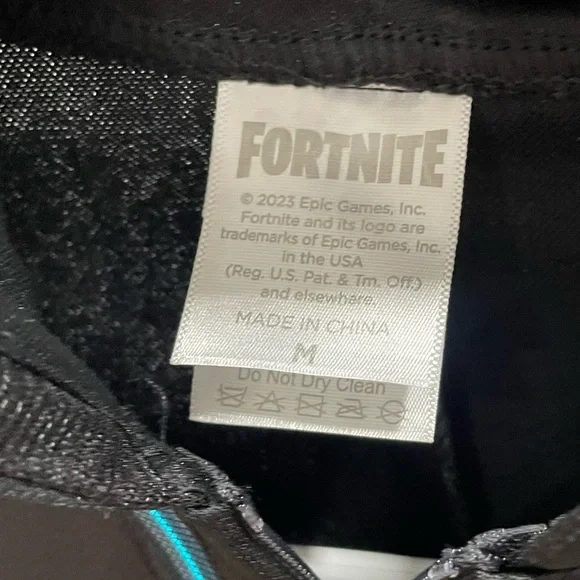 Spirit Fortnite Grimey Kids Costume - Black and Blue - Picture 6 of 6